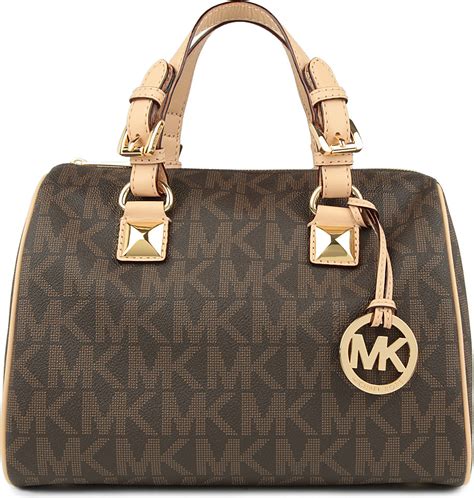 michael kors grayson bag brown|Michael Kors grey bag large.